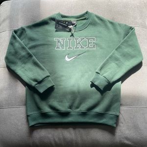 Nike | Sweaters | Dark Green Vintage Nike Crewneck | Poshmark